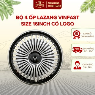 Bộ 4 Ốp Lazang VinFast VF3 - Ốp Lazang Đan Nhỏ, Size 16 Inch, Tự Lắp, Có Logo Đẹp, Bền Bỉ, Cao Cấp