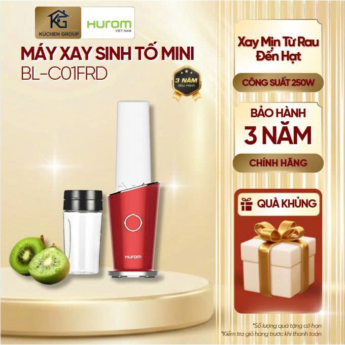 [HUROM] Máy Xay Sinh Tố Mini BL- C01FRD - 250W • Cối Tritan Không BPA • Xay Mịn Nhanh • Bh 3 Năm