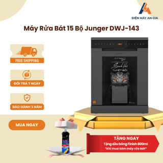 Máy Rửa Bát Độc Lập Junger Leopard DWJ-143 - Thiết Kế Sang Trọng - 8 Chương Trình Rửa Đa Dạng - Dễ Vệ Sinh - PEB