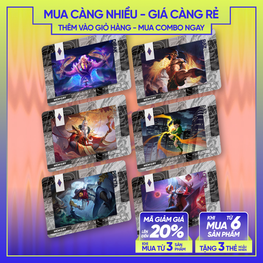 Dirak Lorion Ignis Preyta Raz | CARD BO GÓC SKIN LIÊN QUÂN MOBILE - ARENA OF VALOR AP