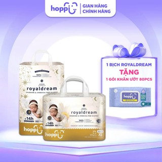 [ DEAL HOT ] Bỉm - Tã Hoppi RoyalDream cao cấp, thấm hút 14 giờ, an toàn cho bé (đủ các size cho bé)