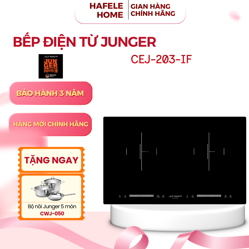 Bếp Điện Từ Hồng Ngoại Junger CEJ-203-IF – Công Suất Tổng 4200W – Bảo Vệ Quá Nhiệt - EEH