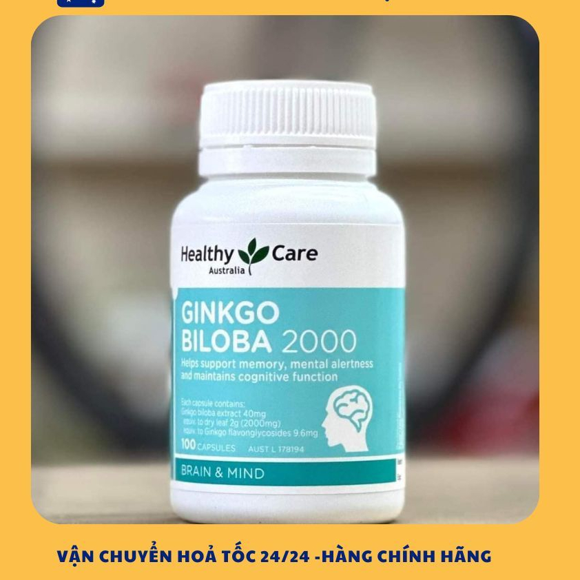 (Vitamin úc đi air)Bổ Não Heathy Care Úc Ginkgo