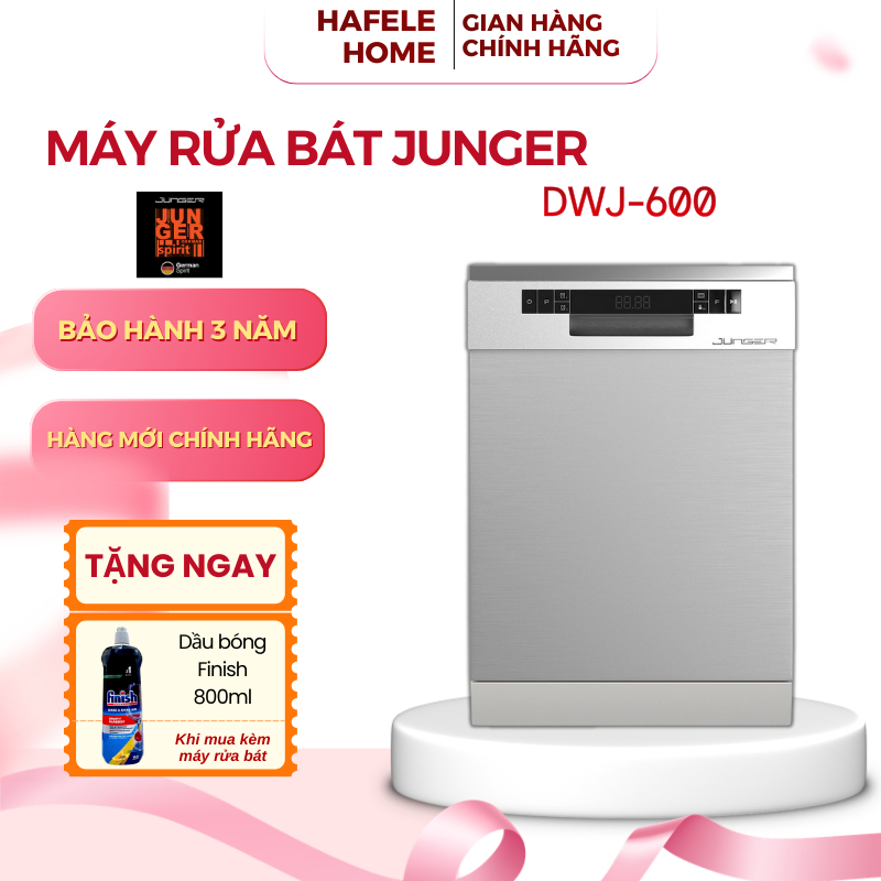 Máy Rửa Bát Junger DWJ-600 – Dung Tích 14 Bộ – 8 Chương Trình Rửa Tiện Lợi - EEH