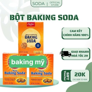 Baking soda đa công dụng bột nở baking soda khử mùi diệt khuẩn tẩy rửa làm bánh chăm sóc da hộp giấy 454g Mỹ