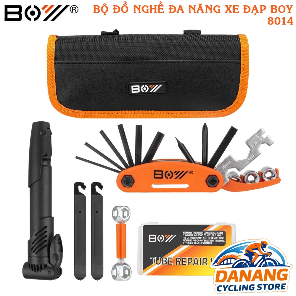 Bộ Đồ Nghề Sửa Chữa Xe Đạp BOY 8014 – Tiện Lợi, Gọn Nhẹ, Đầy Đủ
