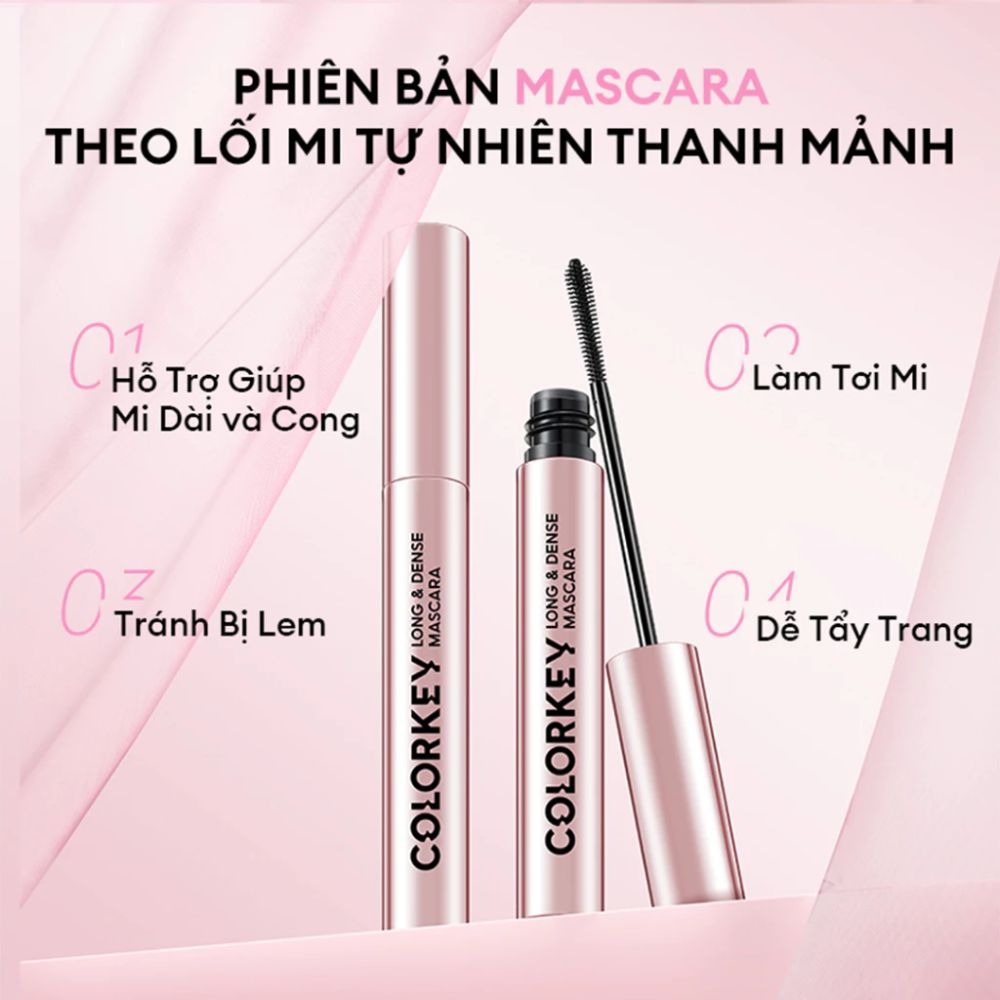 Ảnh 6 của Mascara Colorkey Chuốt Mi Dài Cong Tự Nhiên, Không Bị Lem, Chống Thấm Nước 4.5g