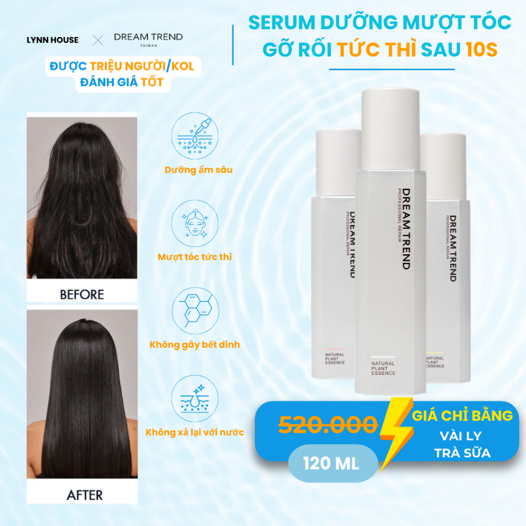 Essence Tinh chất dưỡng tóc AHA Dream Trend suôn mượt chắc khoẻ giảm xơ rối