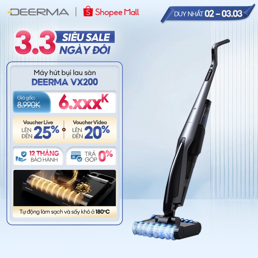 Máy hút bụi lau sàn Deerma VX200