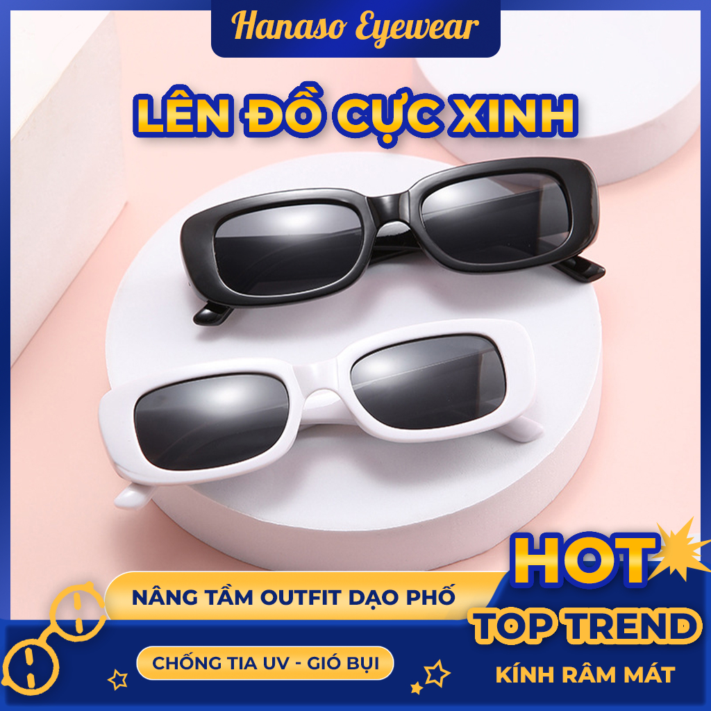 Mắt kính râm mát thời trang nữ nam chống tia UV400 đi biển đi nắng siêu xinh thời trang đường phố Âu Hàn đẹp giá rẻ 252