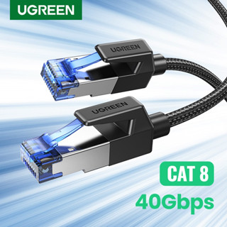 Cáp mạng Cat8 Ugreen tốc độ cao 40gbs 1m 2m 3m 5m 10m đúc sẵn bọc dù Dây Lan Cat8 RJ45 chính hãng UGREEN NW153