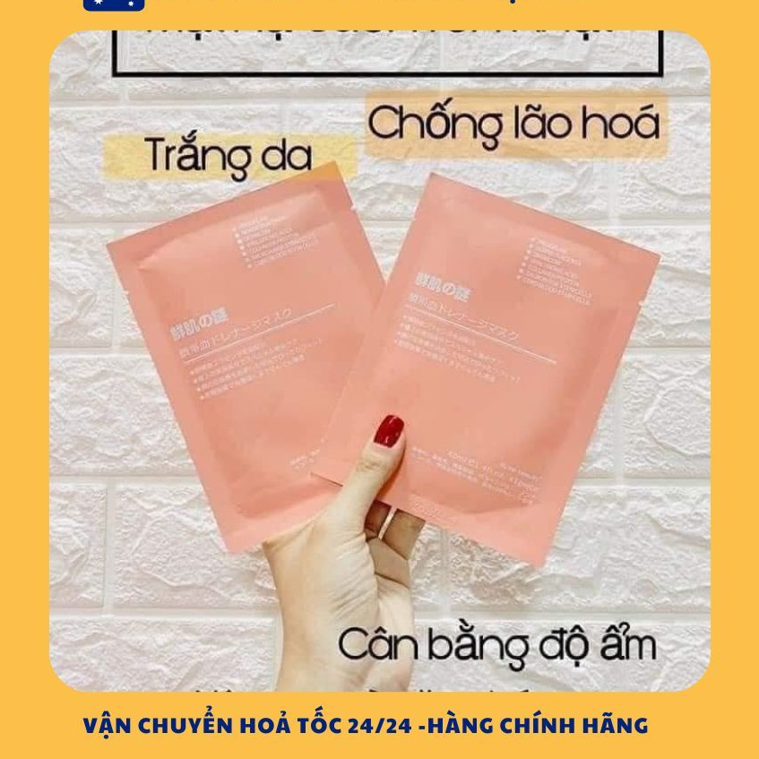 Mặt nạ nhau thai cừu cuống rốn tế bào gốc Nhật Bản Rwine Beauty dưỡng da,độ ẩm,Rwine Beauty Stem Cel
