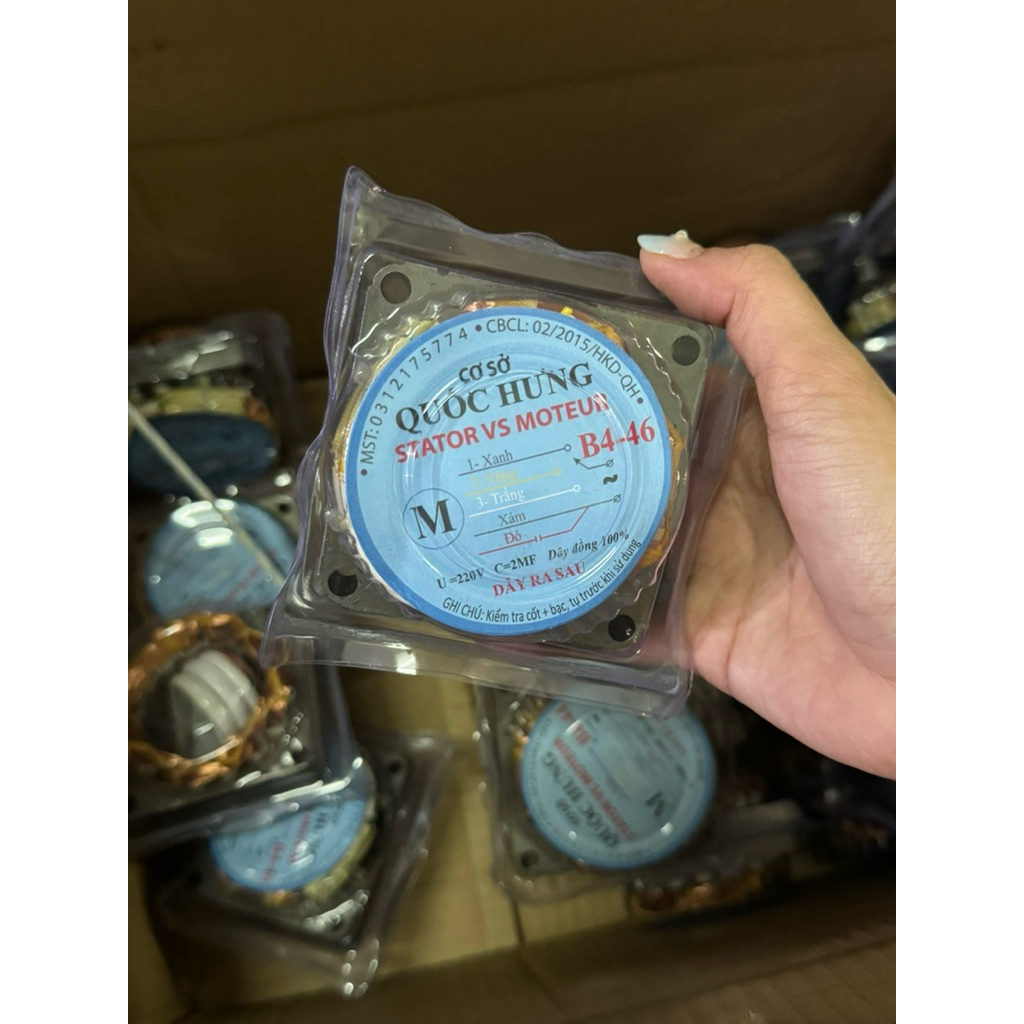 LỐC QUẠT, CUỘN DÂY STATOR QUỐC HƯNG 100% DÂY ĐỒNG CHÍNH HÃNG B4-44, B4-46