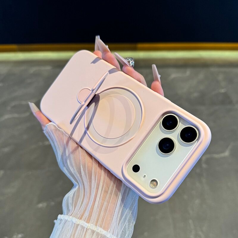 i17 Ốp lưng điện thoại chống sốc có chân đế ẩn cho iPhone 12 13 14 15 16 17 Pro max