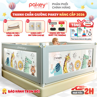 [MẪU MỚI] Thanh Chắn Giường PAKEY Chiều Cao Vượt Trội 105CM - Quây Giường Cho Bé Dễ Dàng Tháo Lắp - Bảo Hành Trọn Đời