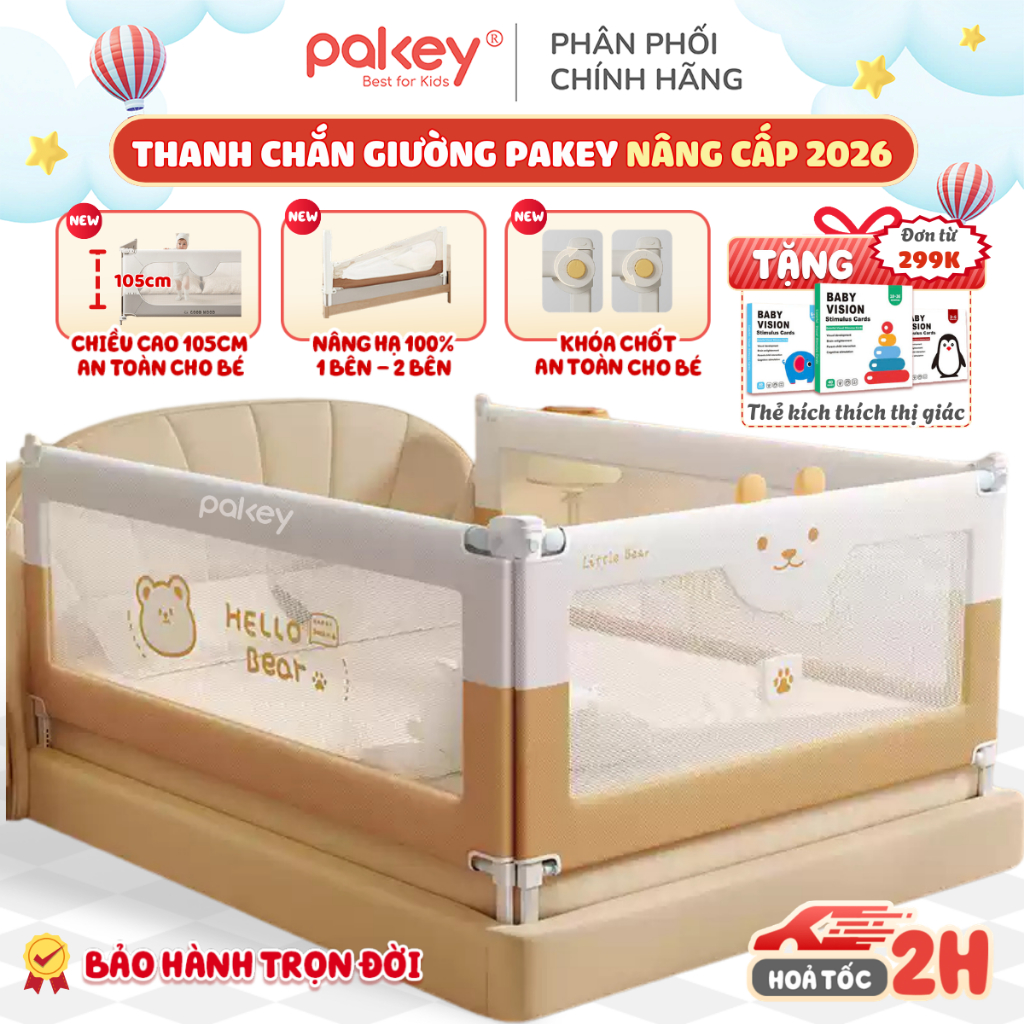 [NEW 2026] Thanh Chắn Giường Cải Tiến S1 Vải Oxford, Cao 105cm Khung Dày Dặn Chắc Chắn An, Toàn Cho Bé - CÓ HỎA TỐC