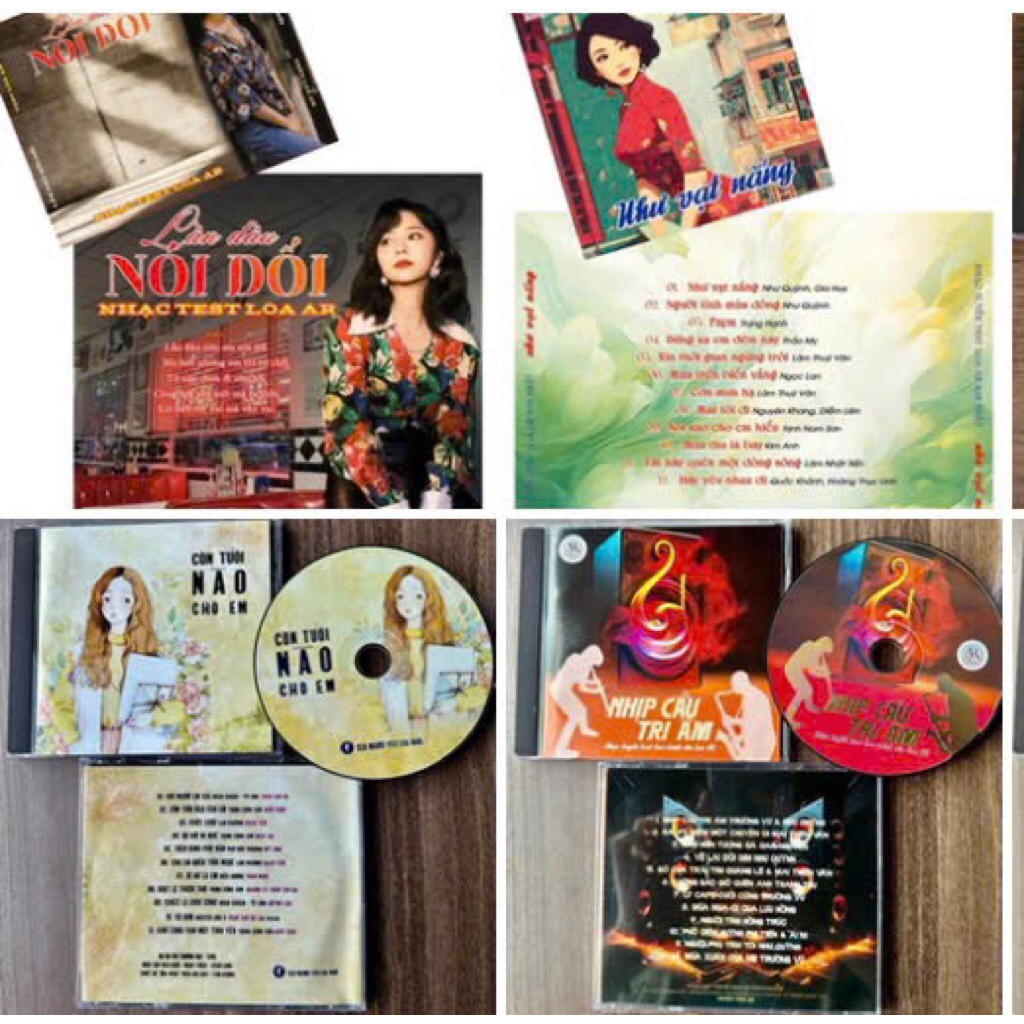 đĩa cd tets loa Ar combo 4cd
