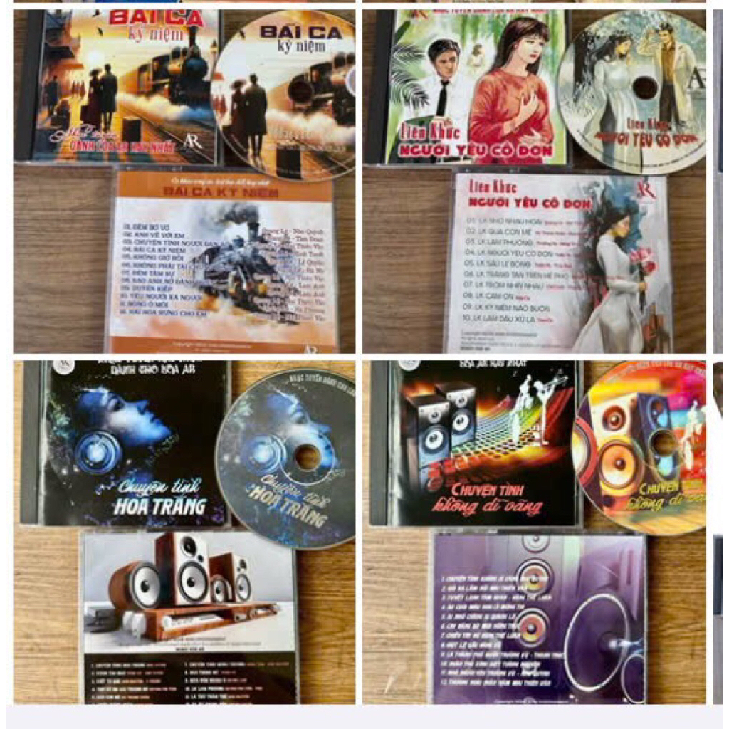 đĩa cd nhạc tets loa Ar hay (combo 4cd)