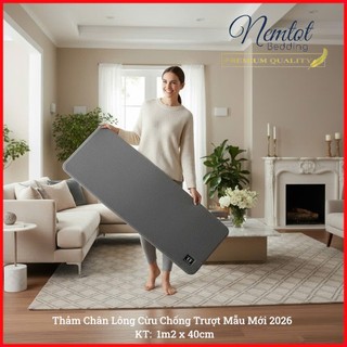 🧧NEW 2026🧧Thảm Lau Chân Lông Cừu Hàng Loại 1, Thảm Chống Trượt, Siêu Thấm Hút _ Nemtot Bedding