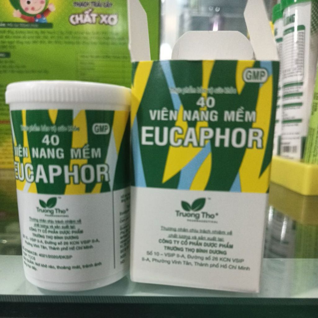 eucaphor trường thọ chính hãng c/40 viên ( hổ trợ giảm ho )