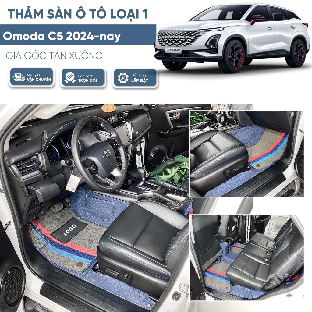 Thảm sàn 6D Omoda C5 2024-nay  Da loại 1 - Hàng chính hãng - BH trọn đời