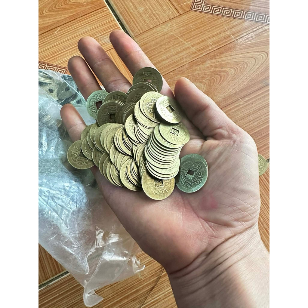 Đồng xu làm lễ , giải hạn, các dân tộc 1 túi 500 xu