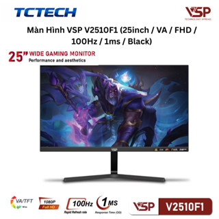 Màn Hình VSP V2510F1 (25inch  VA  FHD  100Hz  1ms  Black) Chính Hãng