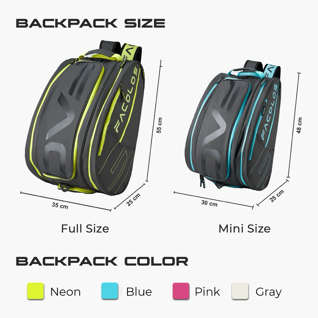 Balo Pickleball Facolos Elite Backpack chính hãng công ty