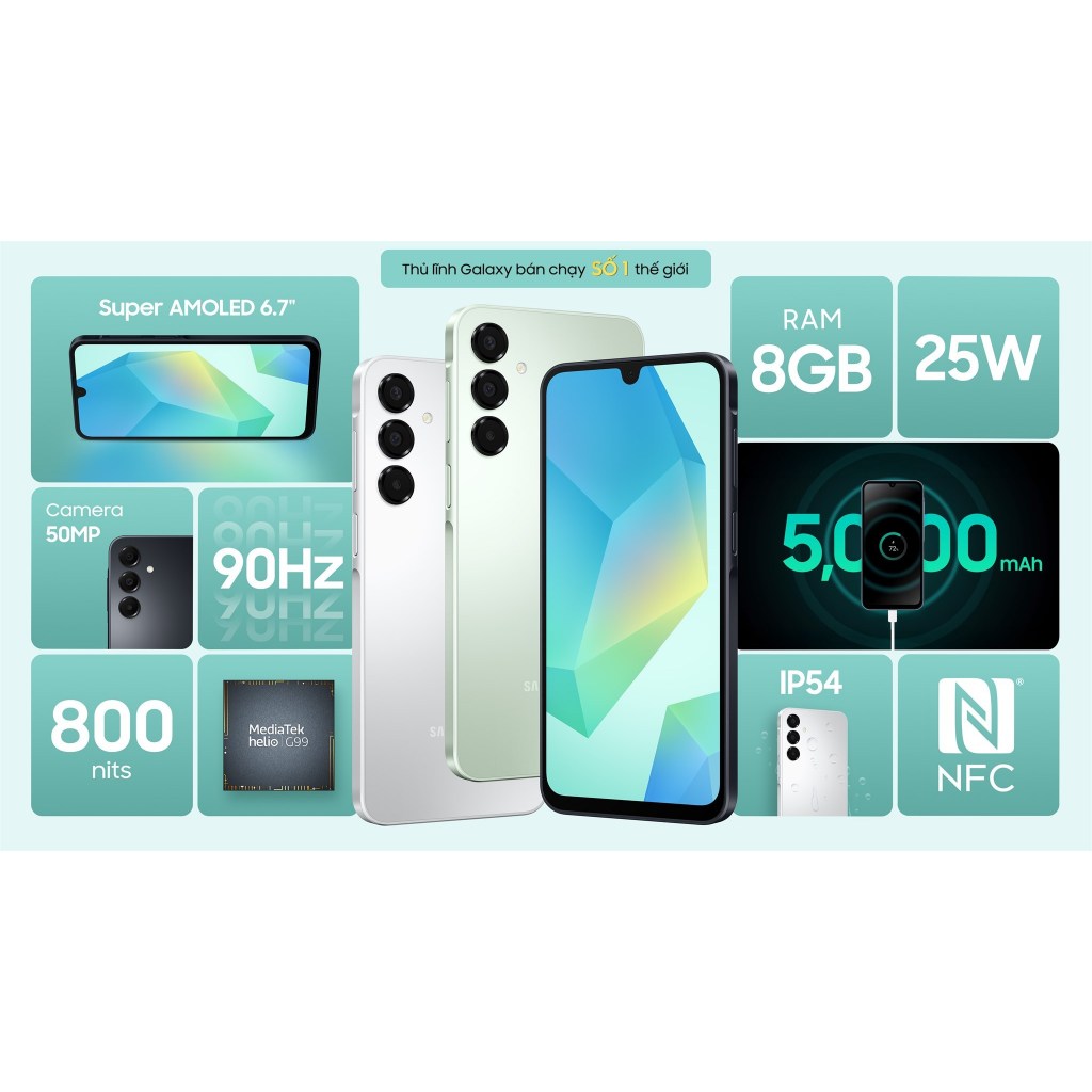 Điện thoại Samsung Galaxy A16 8GB/128GB