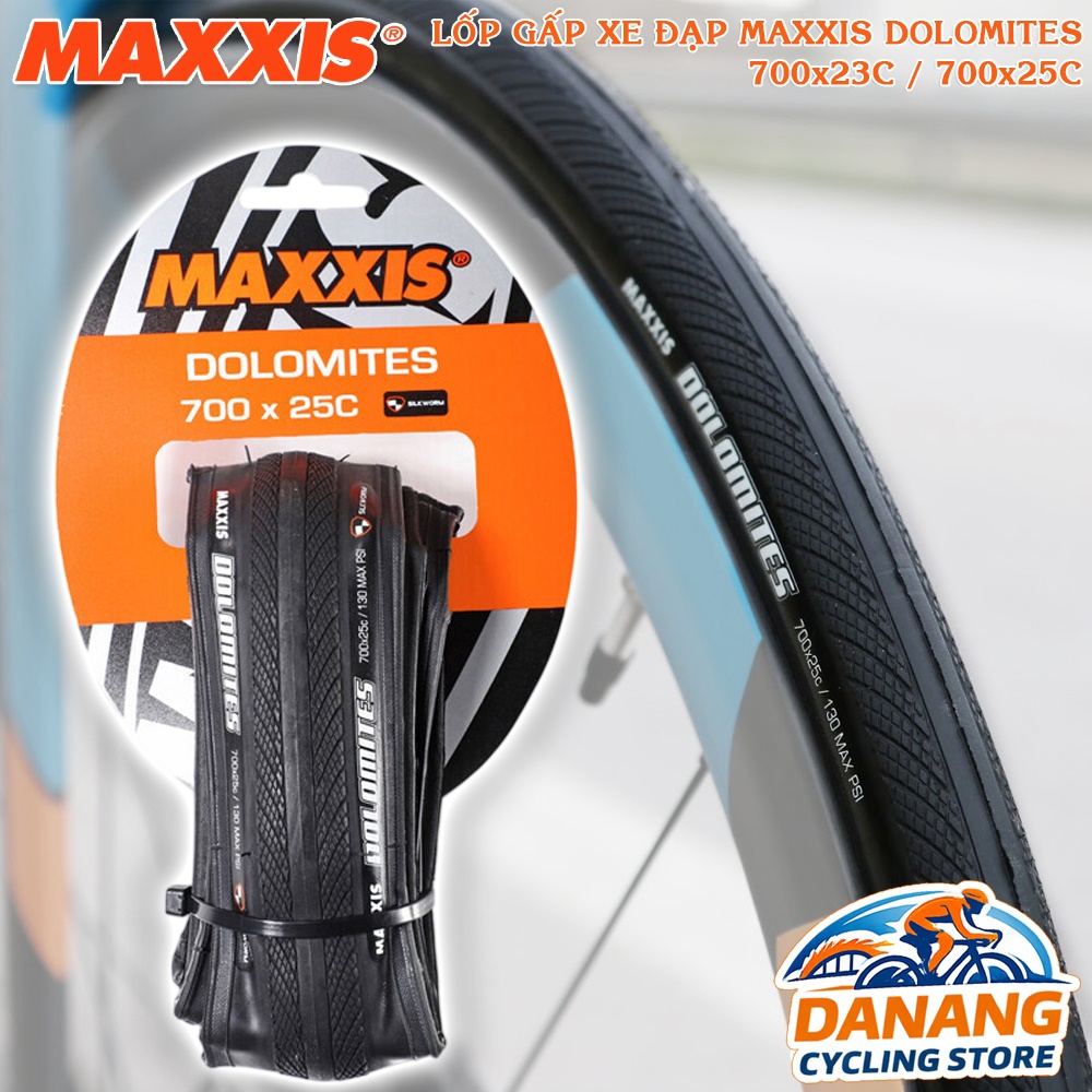 Lốp (Vỏ) Gấp Xe Đạp MAXXIS Dolomites 700x23C / 700x25C – Lốp Road Siêu Nhẹ, Chính Hãng, 1 Cái