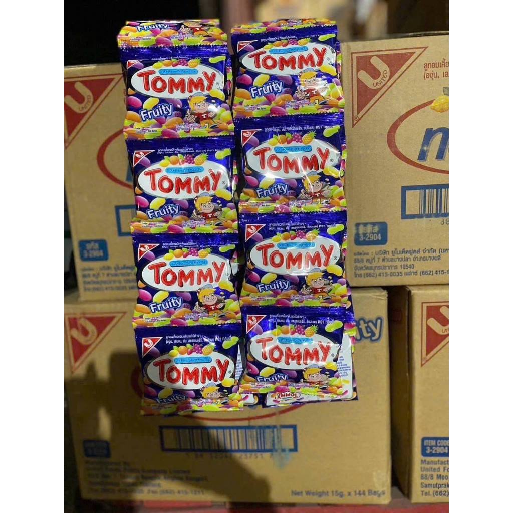 Kẹo dẻo trái cây Tommy Thái Lan Lốc 24 gói