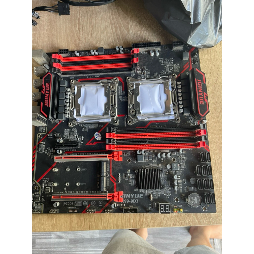 Main X99 9D3 Dual Cpu chạy Ddr3 đẹp keng Nguyên zin - x99 Dual DDR3 Bao test 7 ngày