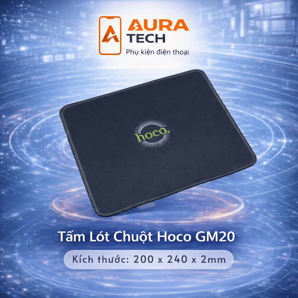 🖱 Tấm Lót Chuột Hoco GM20 - Chống Trơn Trượt, Êm Ái & Bền Bỉ 🖱