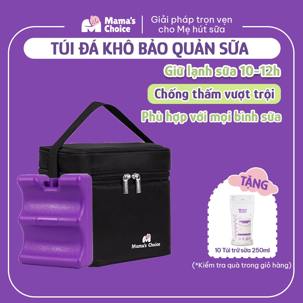 Túi Đá Khô Trữ Sữa Mama’s Choice, Bảo Quản Lạnh Sữa Mẹ Đến 12 Giờ, Giữ Nhiệt Bình Sữa, Đựng và Giữ Ấm Đồ Ăn Cho Mẹ & Bé