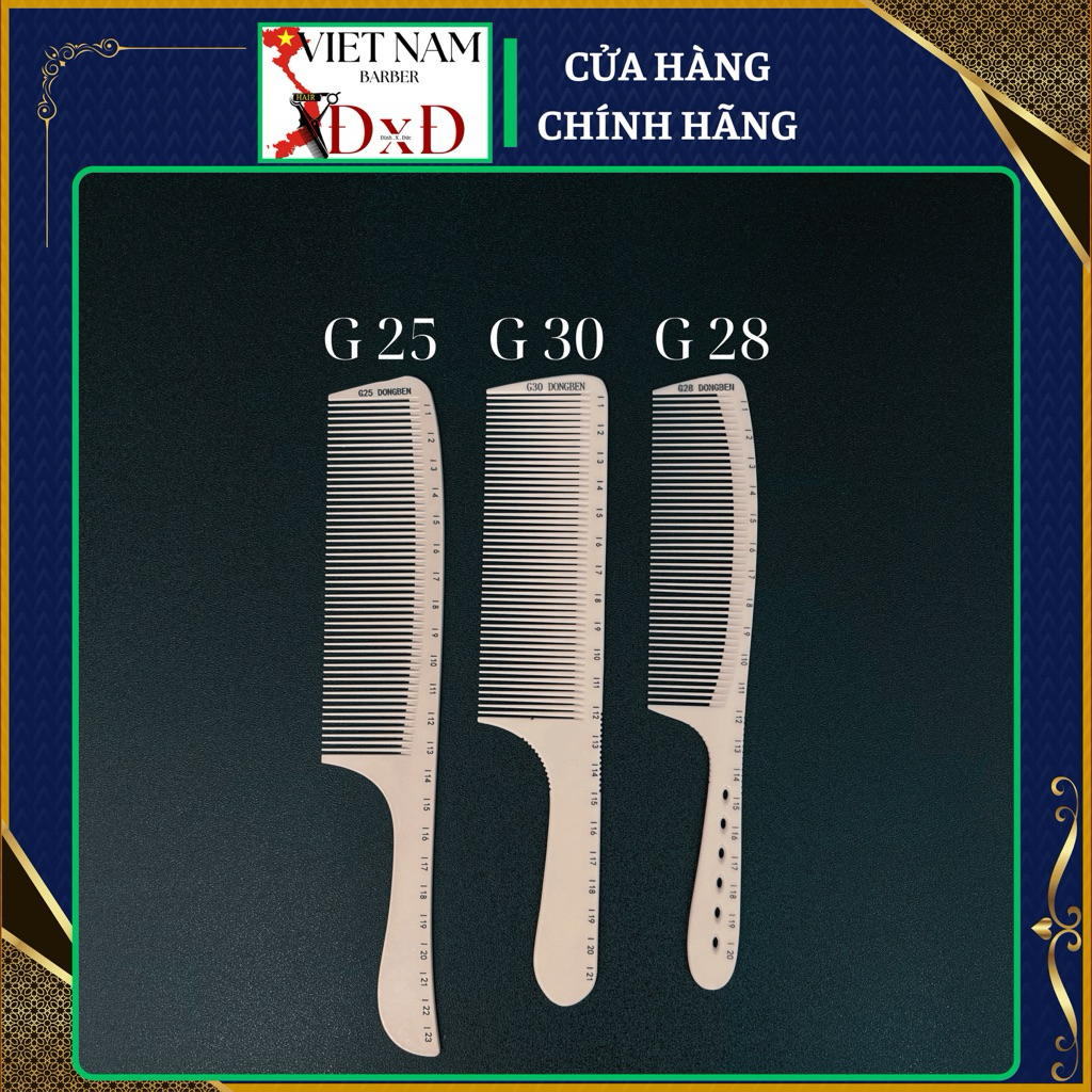 Lược Cắt Tóc Nam G30,G30 Plus,G25,G28,Lược BarBer. Bộ Lược Nhựa ABS Cao Cấp Chất Lượng Và Rất Xông T