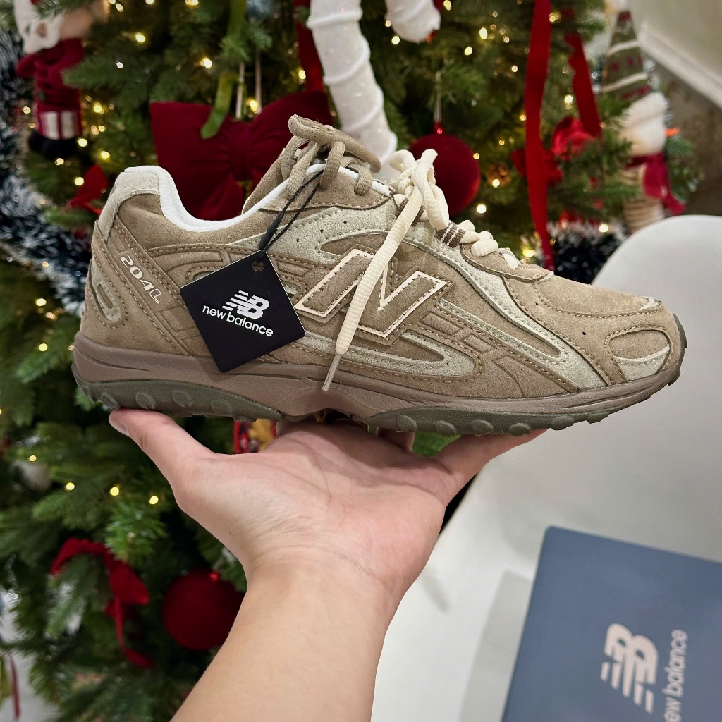 [Chính Hãng] Giày_Newbalance 204L Màu Nâu Mẫu Mới Siêu Đẹp Fullbox