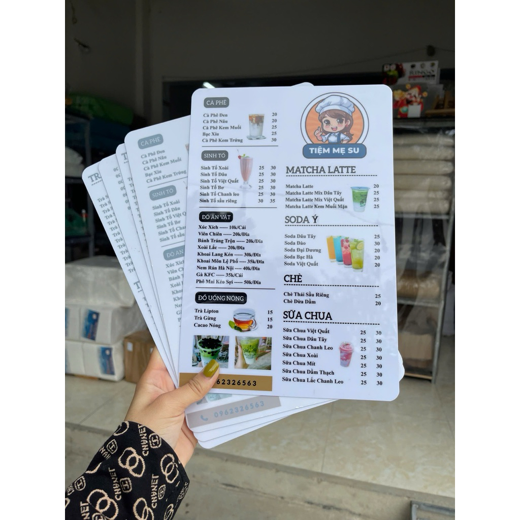 In menu Nhựa pvc dẻo giá rẻ chống nước