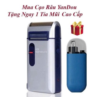 ( hàng sẵn kho ) Máy Cạo Râu Cao Cấp YanDou Kèm 1 Máy Tỉa Lông Mũi KonKa Cao Cấp - An Toàn, Không Đau Rát