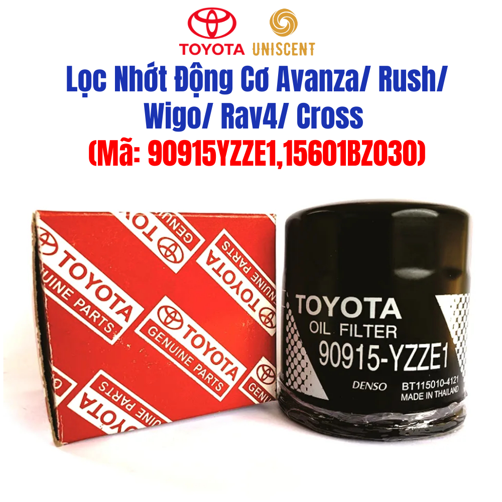 Lọc Nhớt Động Cơ Camry/ Vios/ Altis/ Yaris (Mã: 90915YZZE1, 15601BZ030) Chính Hãng OEM