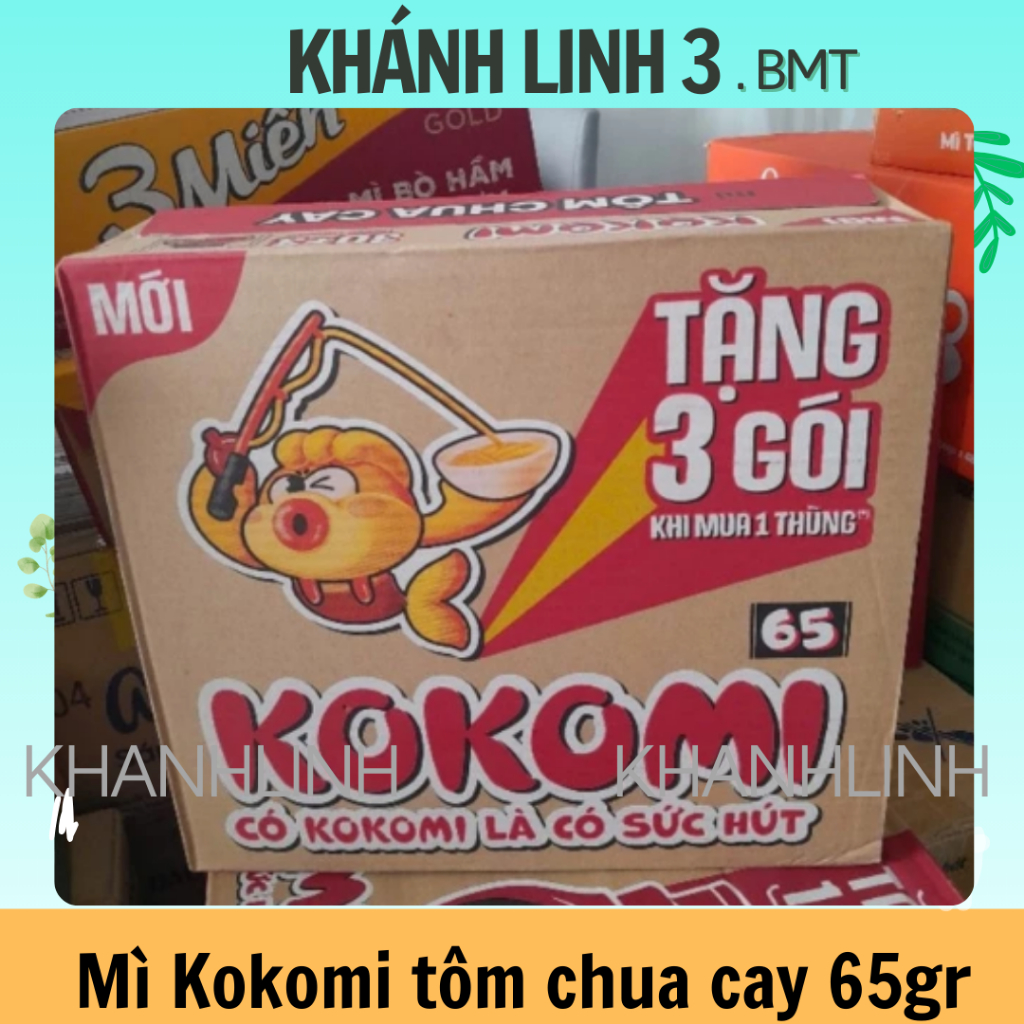 33 Gói Mì Kokomi 65g - Mì Tôm Chua Cay .
