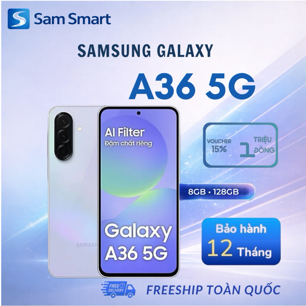 [Hàng Cũ VN Fullbox]Điện thoại Samsung Galaxy A36 5G 8/128GB Chính Hãng VN - Bảo Hành 6 Tháng