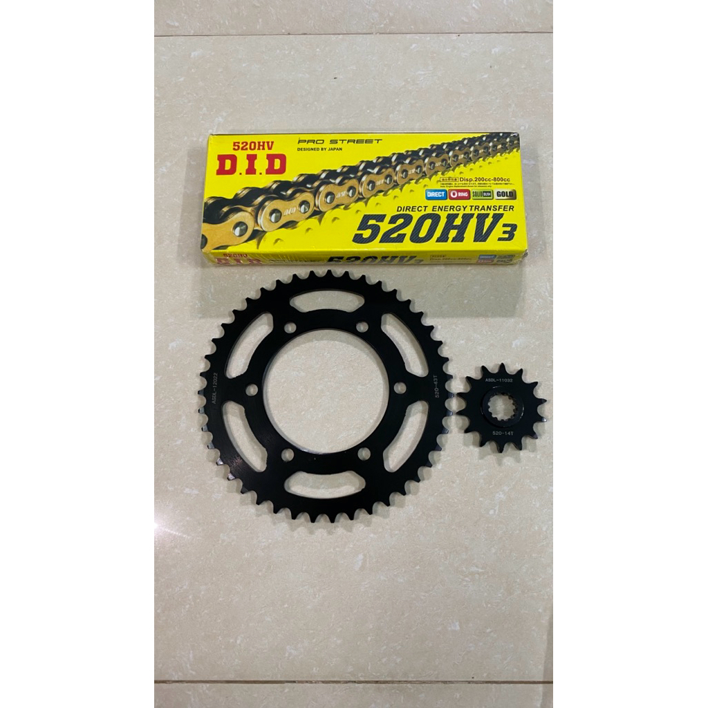 Nhông xích sên dĩa xích kawasaki ninja 300 400 / Nhông sên dĩa dành cho xe ninja300/ ninja400