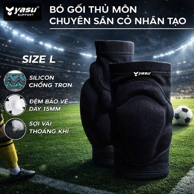 Bó gối thủ môn cao cấp có đệm bảo vệ toàn diện đối đá bóng Yasu YS7454 (1 đôi)