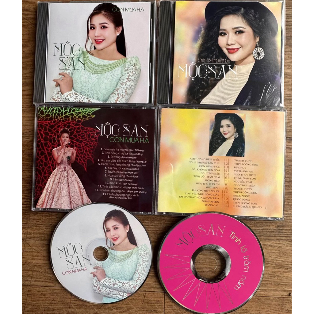 đĩa cd mộc san-combo 2cd cơn mơ mùa hạ và tình lỡ trăm năm