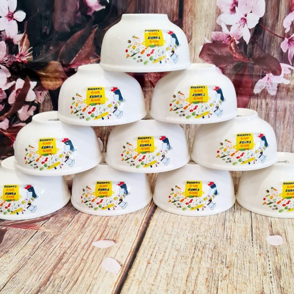 bộ 10 chén ăn cơm 11.5cm - chén ăn cơm cô gái nấu bếp