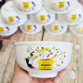 bộ 10 chén ăn cơm 11.5cm - chén ăn cơm cô gái nấu bếp