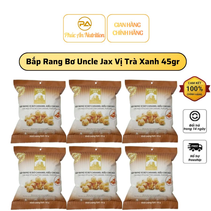 Bắp Rang Bơ Uncle Jax Vị Caramel 55gr