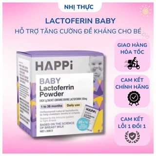 Thực phẩm bảo vệ sức khỏe Happi Baby Lactoferin Powder hỗ trợ tăng cường đề kháng cho bé