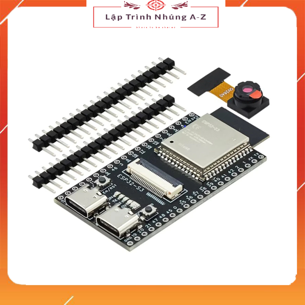[Lập Trình Nhúng A-Z][G135] Kit Phát Triển ESP32-S3 N16R8 Cam Board OV3660, OV5640