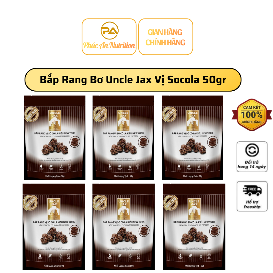 Bắp Rang Bơ Uncle Jax Vị Socola 50gr